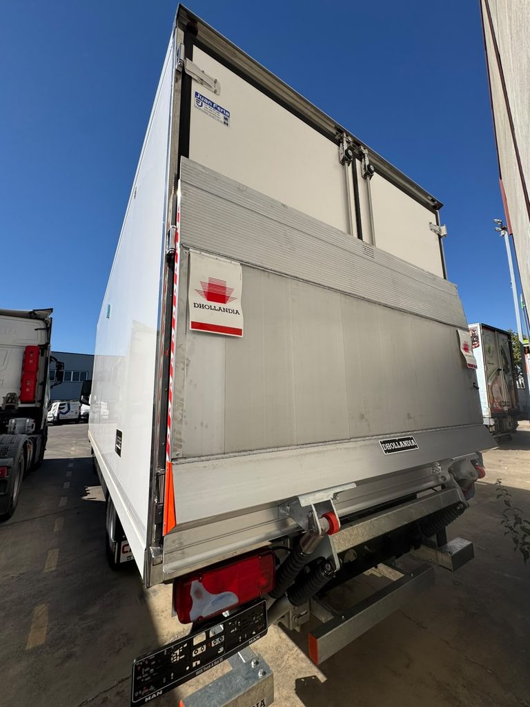Plataforma elevadora Dhollandia de 1500 Kg vertical con plato aluminio